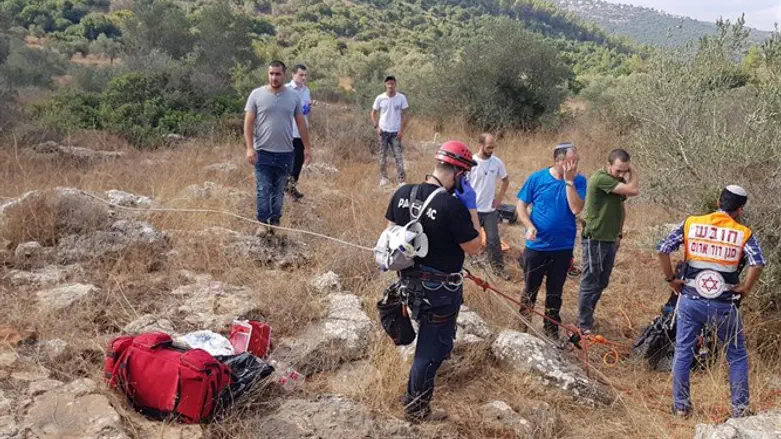 Rescue operations near Karnei Shomron
