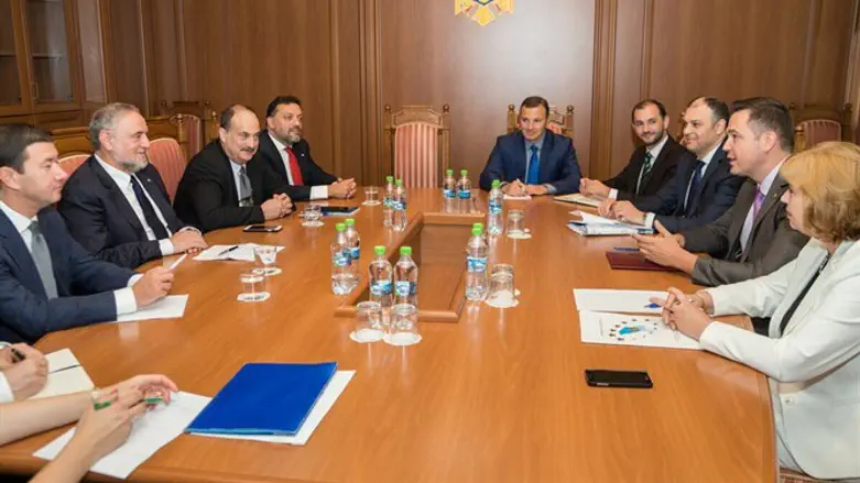 משלחת הקונגרס היהודי העולמי במפגש במולדובה