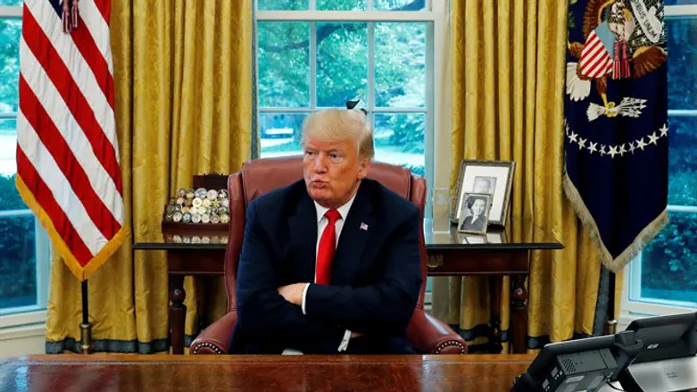President Trump during interview with Reuters