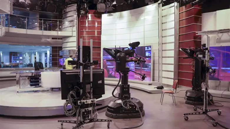 News studio in Neve Ilan outside Jerusalem