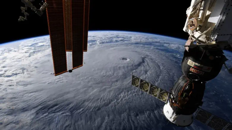 Hurricane Lane as seen from space station.