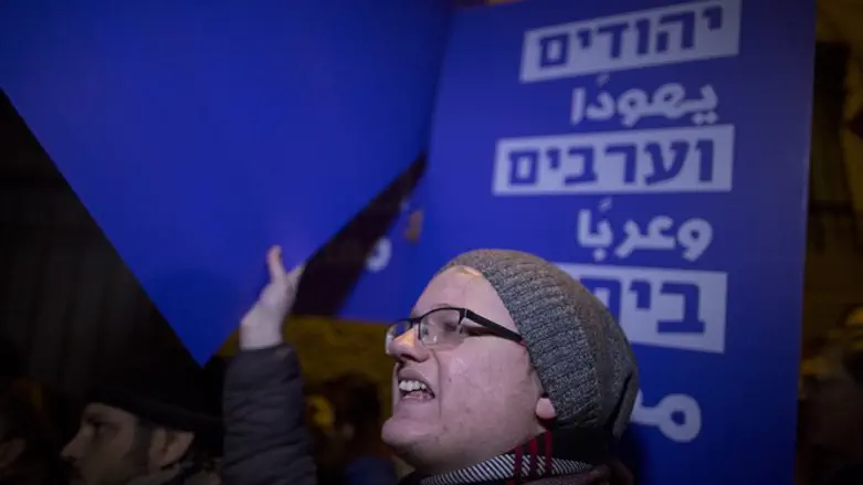 הפגנה נגד סגירת גלריה ברבור