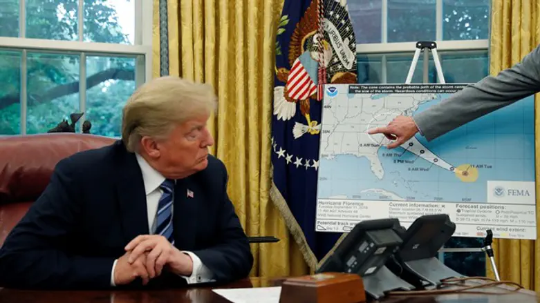 President Trump briefed on Hurricane Florence