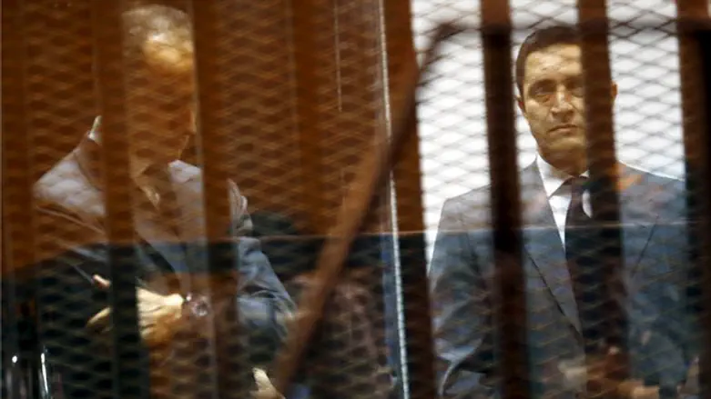 Gamal and Alaa Mubarak