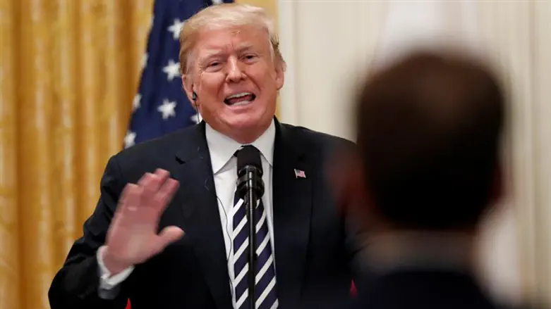 U.S. President Trump discusses Kavanaugh nomination to Supreme Court during join