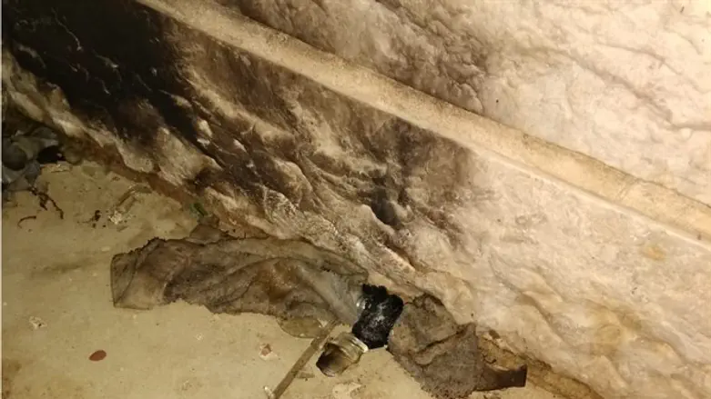 Одна из бутылок с "коктейлем Молотова"