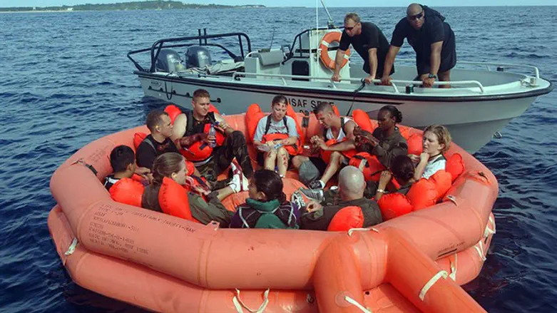 Спасательные работы (иллюстрация)