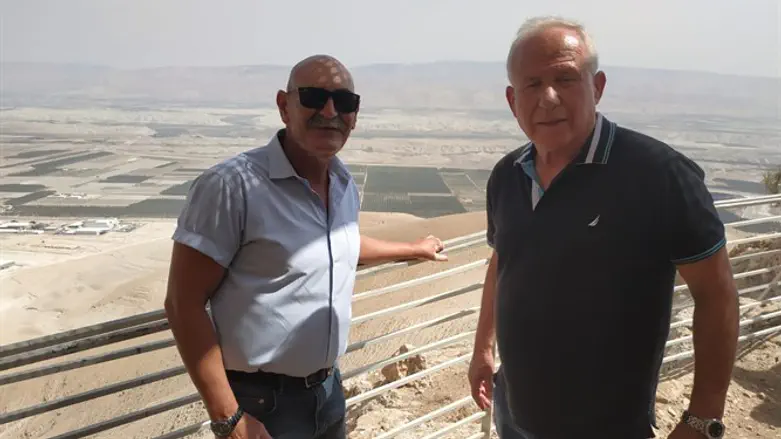 Ави Дихтер посетил долину реки Иордан