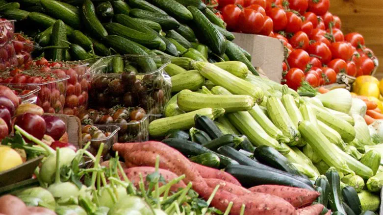 Vegetables at Tel Aviv shuk