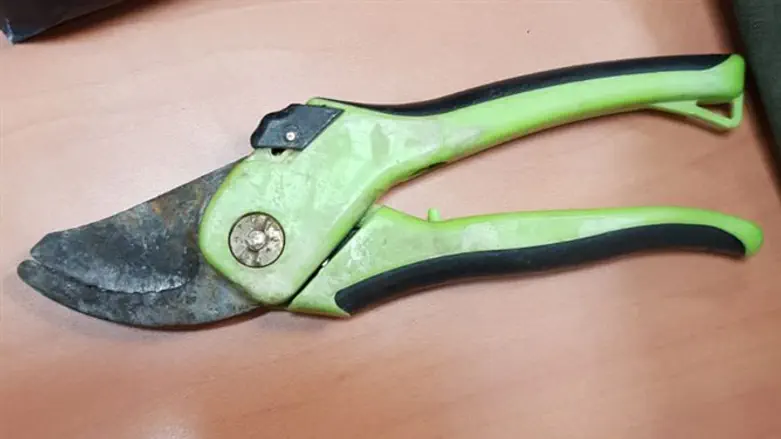 המזמרה ששימשה לביצוע השוד