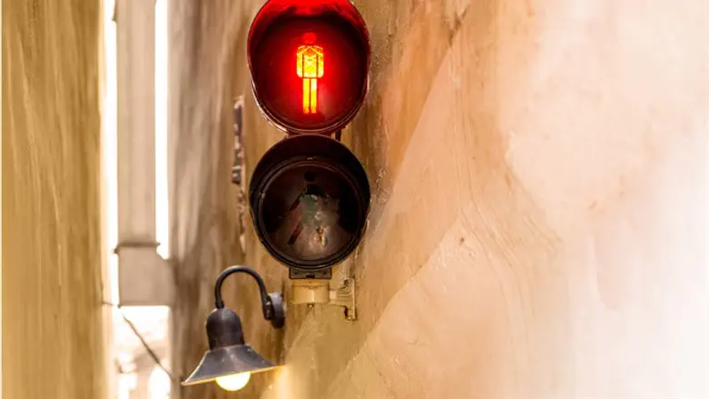 Pedestrian traffic light in Prague