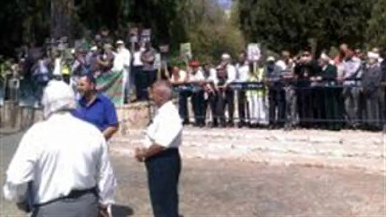 ההפגנה הבוקר במרכז ירושלים