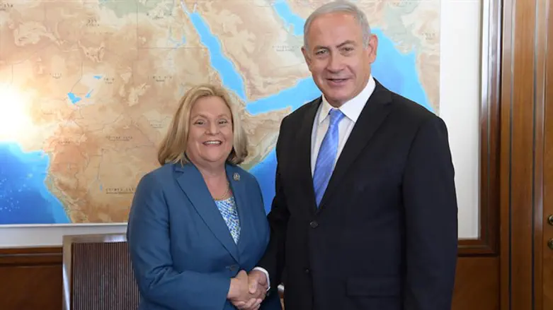 Netanyahu with Ileana Ros-Lehtinen