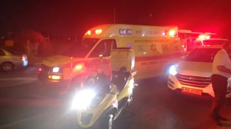 זירת התאונה בסביון