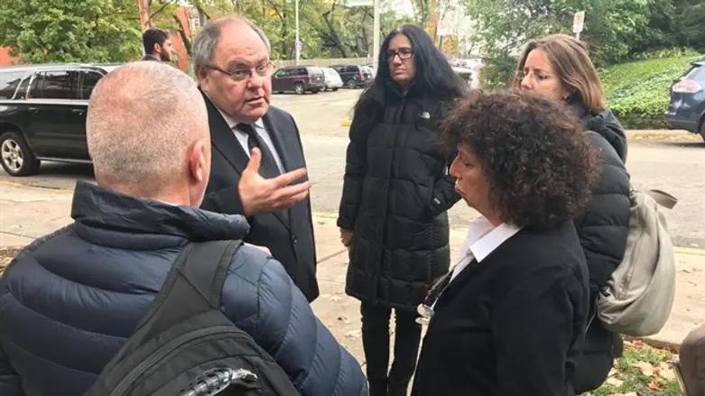 Israeli delegation with Ambassador Dayan in Pittsburgh
