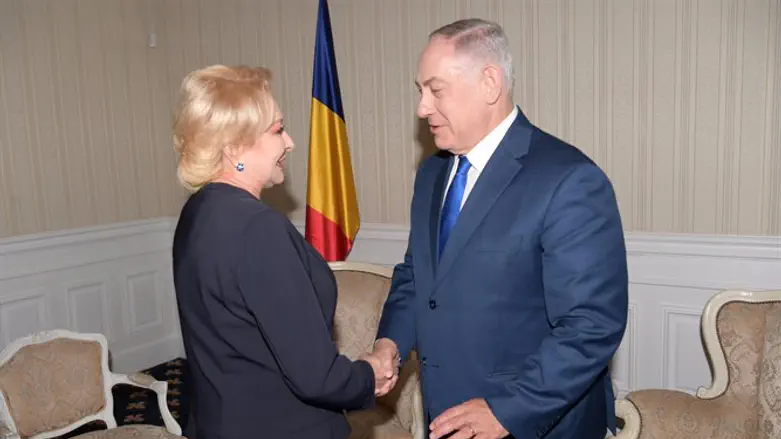 נתניהו עם ראש ממשלת רומניה