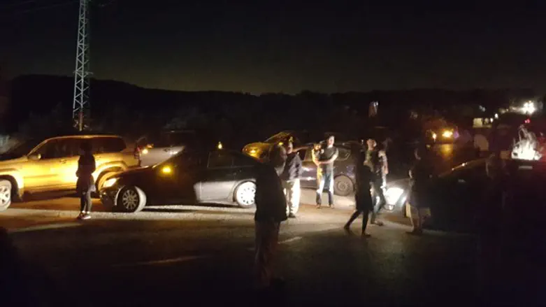 ההפגנה הערב סמוך לנווה צוף