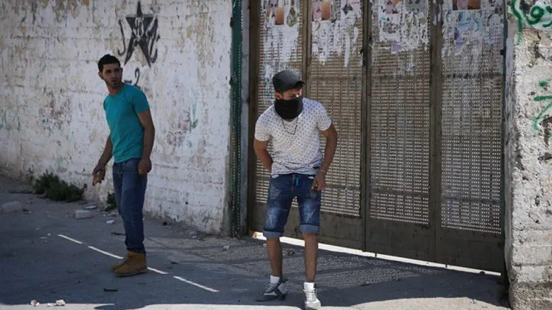 Deir Abu Mashaal rock throwers