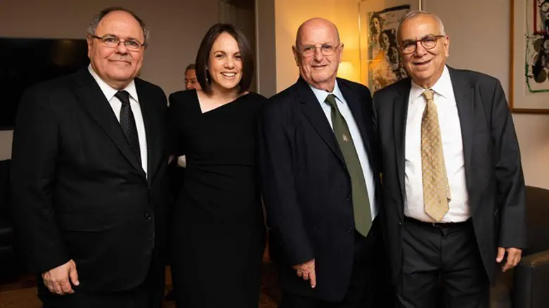 Left to Right: Dani Dayan, Rivka Kidron, General Yossi Peled, Prof. Joshua Sheme