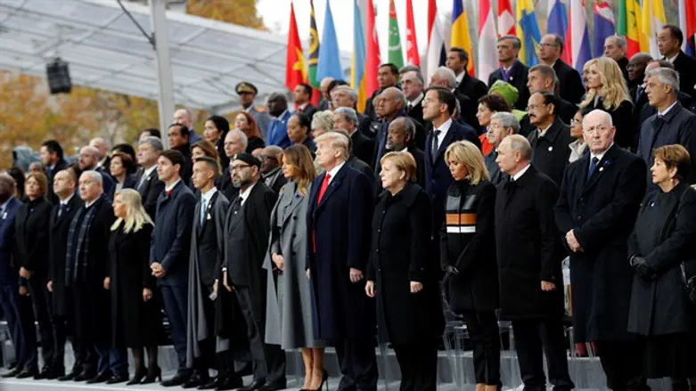 Париж. Церемония 100-летия окончания Первой мировой войны