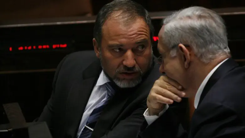 Биньямин Нетаньяху и Авигдор Либерман