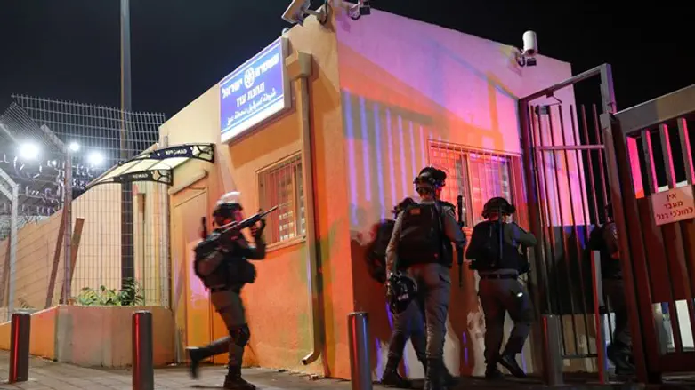 Scene of stabbing attack in Armon Hanatziv