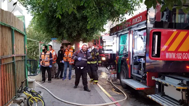 Scene of Beit Shemesh fire