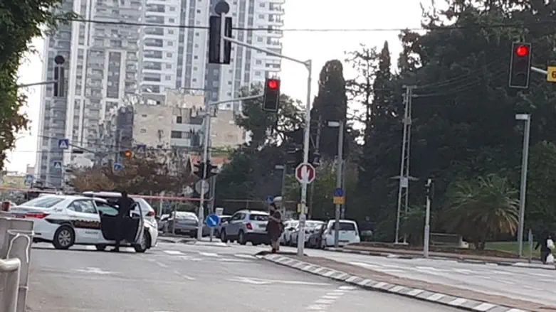 Scene of homicide in Holon