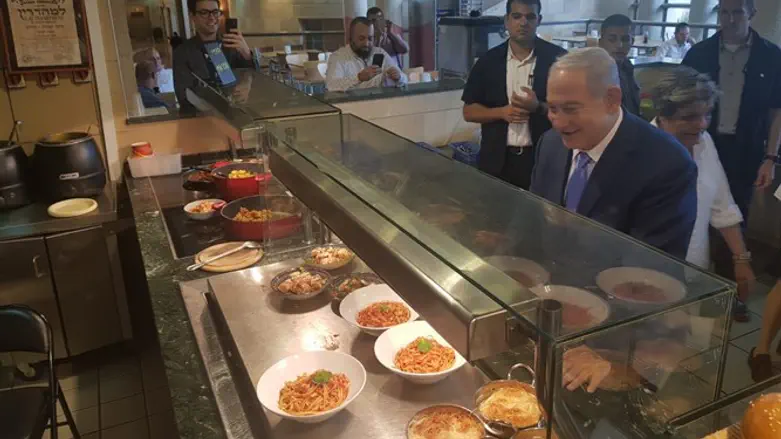 נתניהו במזנון הכנסת