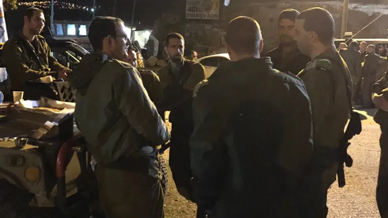 המפקדים במהלך התרגיל