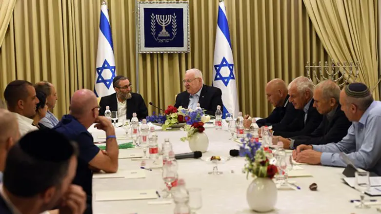 ריבלין במהלך המפגש