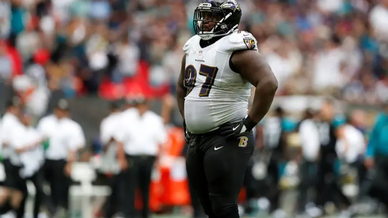 Baltimore Ravens defensive lineman Michael Pierce