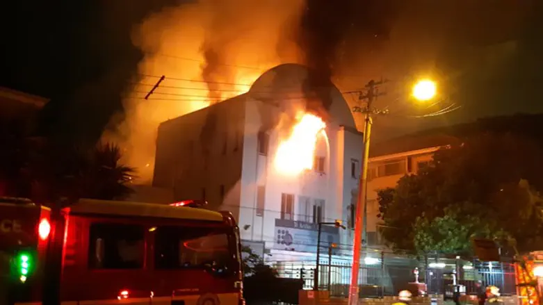 שריפה בבית הכנסת "מורשה"