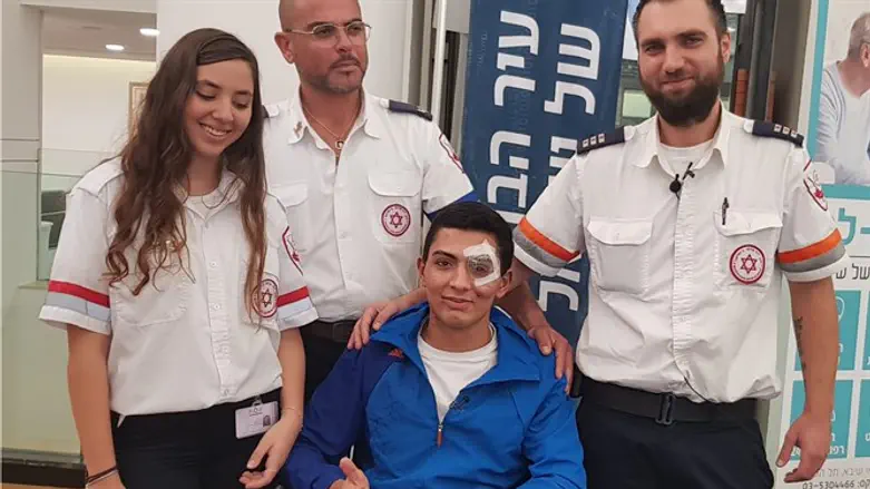 שובל וצוות מד"א שטיפל בו