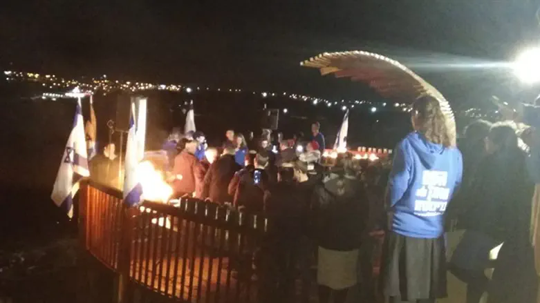 טקס הדלקת הנרות במצפה החדש