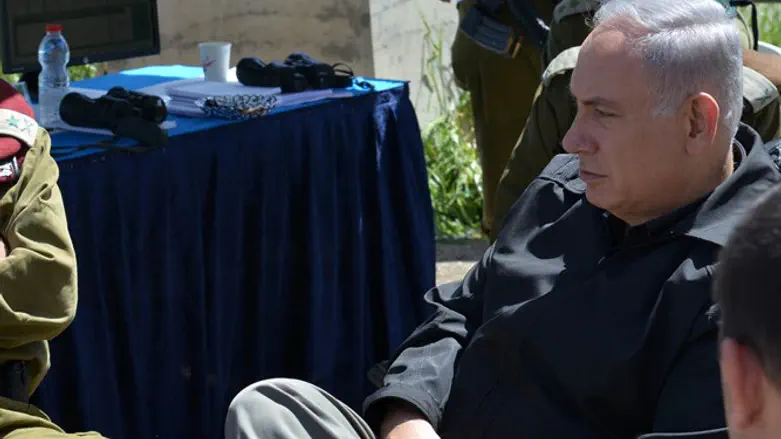 Netanyahu in the north (archive)