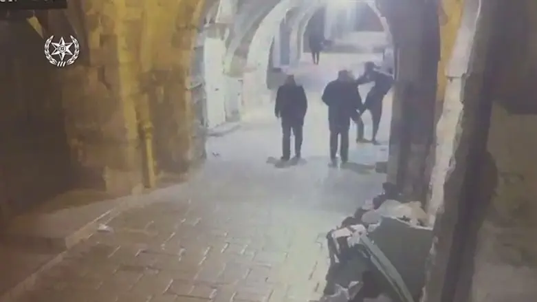 Момент теракта в Старом городе Иерусалима