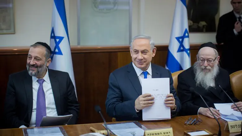 נתניהו עם ליצמן ודרעי