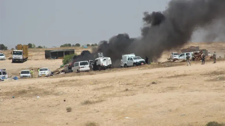 אחד מהפינויים באל-ערקיב