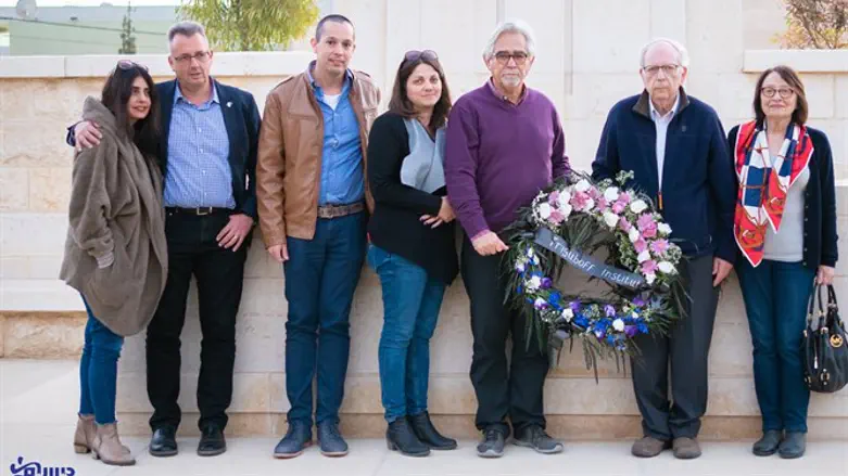 Board members outside ANZAC Memorial in Be'er Sheva