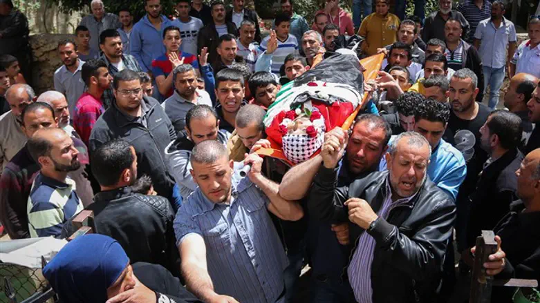 Funeral procession for a terrorist (Illustration)