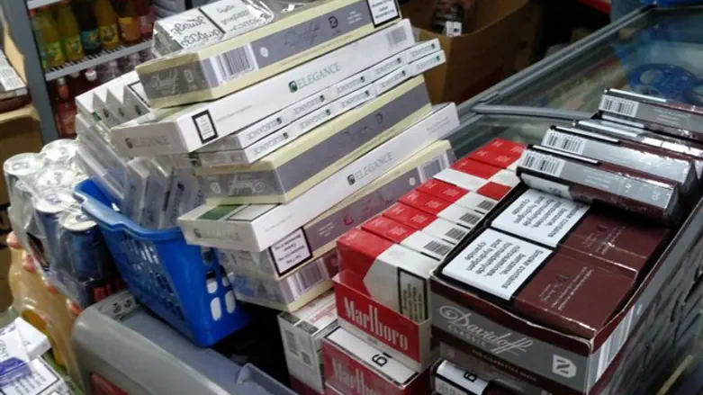 הסיגריות המוברחות שנתפסו