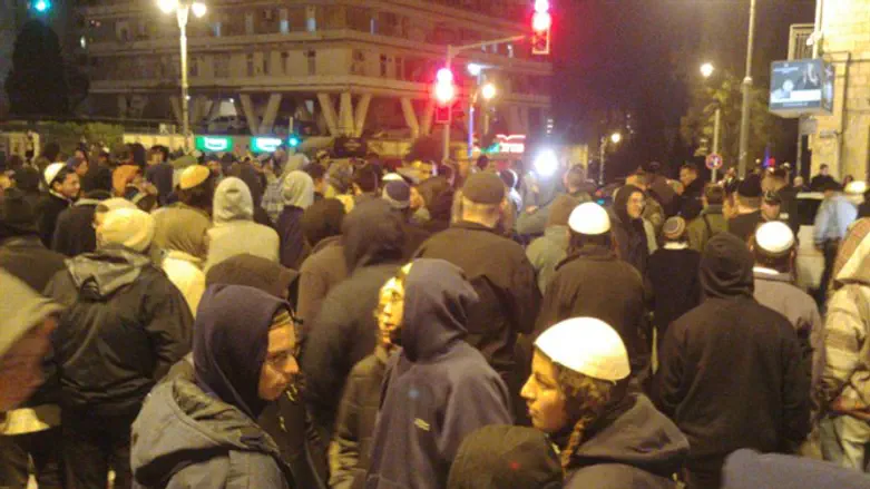 Protest last night