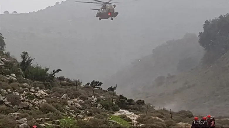 החיפושים בנחל. הבוקר
