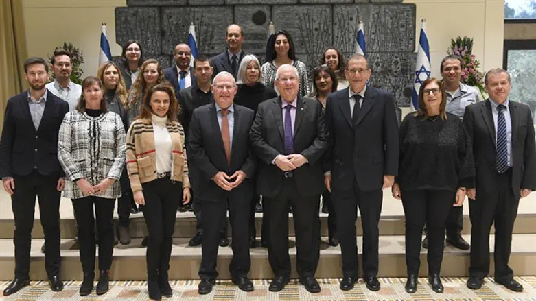 INSS researchers at President's house