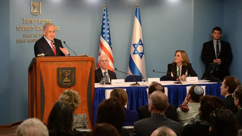 נתניהו עם ראשי אייפא"ק