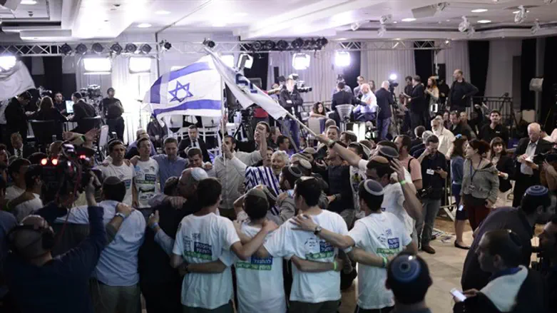 מטה הבית היהודי בליל הבחירות