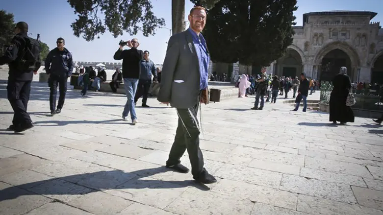 Yehuda Glick on the Temple Mount