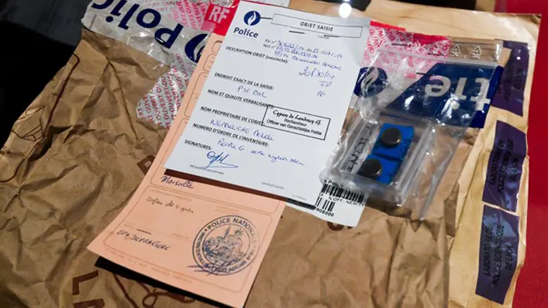 Documents presented as evidence displayed during trial of Nemmouche, Bendrer