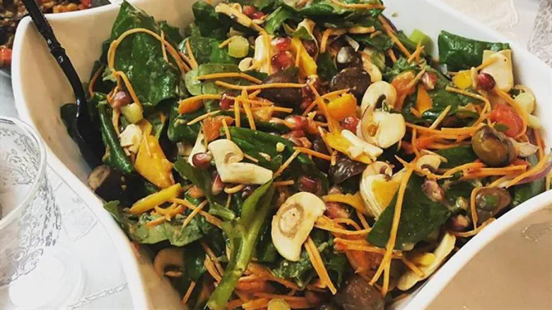 סלט עלי תרד